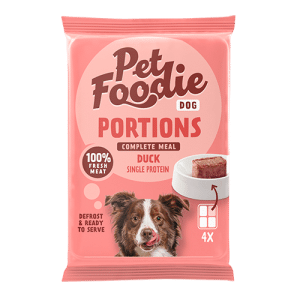 PetFoodie Dog Portions 4x60 Ente